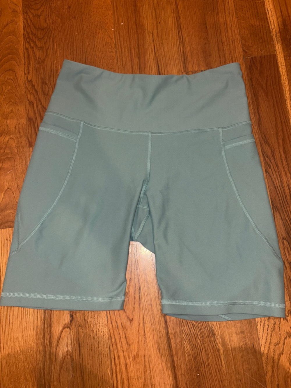 Old Navy Seafoam High-Rise Bike Shorts